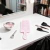 Highlighting Board, Pink Glitter for Hair Dyeing, Balayage, Root Smudging, Professional Hair Salon Tinting Bleach Paddle, 13.5 x 4.1 x 0.3 in view 3