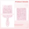 Highlighting Board, Pink Glitter for Hair Dyeing, Balayage, Root Smudging, Professional Hair Salon Tinting Bleach Paddle, 13.5 x 4.1 x 0.3 in view 4