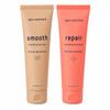 Foot Care Duo, Exfoliating Scrub with Brown Sugar & Almond Oil, Smoothing Cream with Vitamin C & Shea Butter, 4 oz Each - Spa Scentials view 1