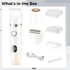 Women Hair Trimmer, 3 in 1 Electric Hair Remover for Face, Eyebrow, Underarm & Bikini, USB Rechargeable Body Shaver with Digital Display, Painless & Skin-Friendly Ergonomic Design view 2