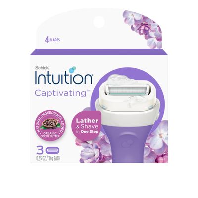 Schick Intuition Captivating Refill Razor Blades, 3ct