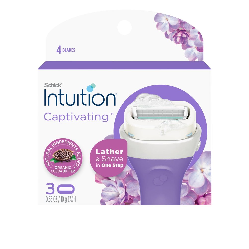 Schick Intuition Captivating Refill Razor Blades, 3ct