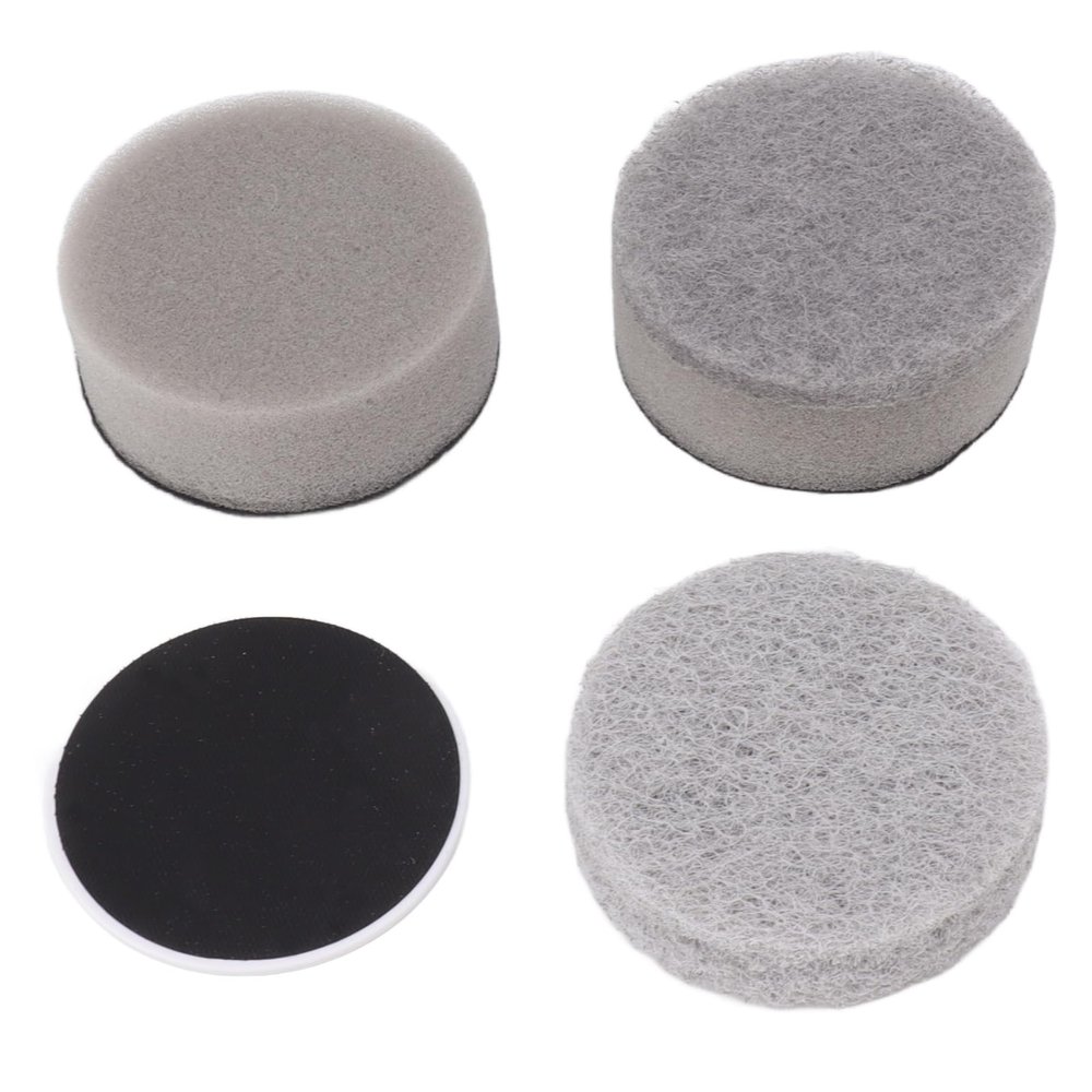 JAOCDOEN 3PCS Electric Spin Scrubber Head Cordless Cleaning Scrubber Brush Head for Replacement (Coarse Fiber, Sponge, Cleaning Cloth, Base)