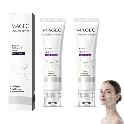 YITOWAY MAGEC Collagen Fullerene Neck Cream with Roller Balls, 2 PCS