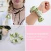 Women Hair Scrunchies Cute Green Frog Soft Elastic Hair Ties for Women Braids, Pain Free Coil Hair Ties Hair Accessories view 4