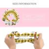 Chic Hair Scrunchies Skinny Hair Ties Elastics for Women Braids, Who Loves Cow Sunflower No Crease Ponytail Holders Dreadlock Accessories view 2