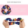 Women Space Fox Art Hair Scrunchies Stretch Hair Elastics No Metal Ponytail Holders for Women Youth Dreadlock Accessories view 2