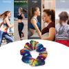 Women Space Fox Art Hair Scrunchies Stretch Hair Elastics No Metal Ponytail Holders for Women Youth Dreadlock Accessories view 3