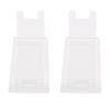 Pwshymi Acrylic Shaving Holder Stand Sturdy SpaceSaving Organizer for Bathroom Countertop Luxurious Display 2 Sets 4in X 1.5in (Transparent) view 2