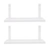 Pwshymi Acrylic Shaving Holder Stand Sturdy SpaceSaving Organizer for Bathroom Countertop Luxurious Display 2 Sets 4in X 1.5in (Transparent) view 3