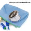 VstaDank Wild Wild Gray Wolf Travel Makeup Mirror 2 X /1 X Magnifying Slim Pocket Mirrors Compact for Purse Travel Makeup Mirrors for Pocket, Handbag, Purse Women Gift view 3