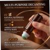 Amber Glass Roller Bottles, 3Pcs 50ml Portable Light-Shielding Roller Bottles for Essential Oils with Natural Quartz Rolling Ball, Rose Quartz and Amethyst and Green Aventurine. view 3