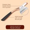 THURLADY Dermaplane Razor for Women Face, 1 Handle + 10 Refills, Rose Gold view 4