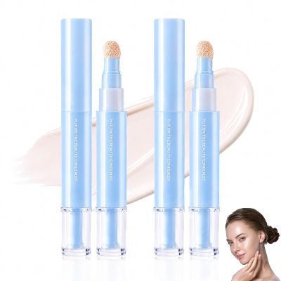 2 in 1 Liquid Foundation Eye Concealer Pen, 2pcs Dual-effect Concealer & Foundation Eye Concealer - 24-Hour Long-Lasting, High-Coverage Matte Finish (2pcs-a)