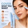 2 in 1 Liquid Foundation Eye Concealer Pen, 2pcs Dual-effect Concealer & Foundation Eye Concealer - 24-Hour Long-Lasting, High-Coverage Matte Finish (2pcs-a) view 3