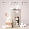 Poppy & Pout Lip Care Trio, Marshmallow Creme Lip Scrub & Natural Lip Mask Set for Dry Lips, Moisturizing Sugar Scrub Exfoliator, Overnight Lip Treatment, Recyclable Glass Jars, Cruelty Free view 3