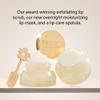 Poppy & Pout Lip Care Trio, Marshmallow Creme Lip Scrub & Natural Lip Mask Set for Dry Lips, Moisturizing Sugar Scrub Exfoliator, Overnight Lip Treatment, Recyclable Glass Jars, Cruelty Free view 4