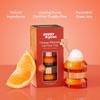 Poppy & Pout Lip Care Trio, Orange Blossom Lip Scrub & Natural Lip Mask Set for Dry Lips, Moisturizing Sugar Scrub Exfoliator, Overnight Lip Treatment, Recyclable Glass Jars, Cruelty Free view 3