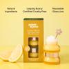 Poppy & Pout Lip Care Trio, Lemon Bloom Lip Scrub & Natural Lip Mask Set for Dry Lips, Moisturizing Sugar Scrub Exfoliator, Overnight Lip Treatment, Recyclable Glass Jars, Cruelty Free view 3