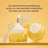 Poppy & Pout Lip Care Trio, Lemon Bloom Lip Scrub & Natural Lip Mask Set for Dry Lips, Moisturizing Sugar Scrub Exfoliator, Overnight Lip Treatment, Recyclable Glass Jars, Cruelty Free view 4