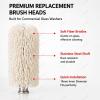 MhWrughts Commercial Electric Glass Polisher Brush Head Microfiber Cleaning Brush 5 Brush or 8 Brush Glassware Polishing Machine Accessory for Bars Restaurants 8Piece view 2