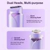 2-in-1 Electric Shaver for Women, Electric Razor for Womens Legs Underarm Face Pubic Hairs, Body Hair Trimmer Wet & Dry Use for Women and Men, at-Home Hair Remover for Armpits, Legs, Face view 4