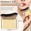 Self Tanning Brush, Streak-Free Body Makeup Brush for Tanning Lotion Mousse Foundation, Portable Soft Bristle Tanner Brush for Face Body, Travel Friendly (Gold) view 2
