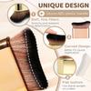 Self Tanning Brush, Streak-Free Body Makeup Brush for Tanning Lotion Mousse Foundation, Portable Soft Bristle Tanner Brush for Face Body, Travel Friendly (Gold) view 3