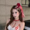 QERPON Punk Dark Skull Hair Clip for Women Girls Lightweight Hairpin for Halloween Party Cosplay Costume view 3