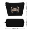 Crab Eye Cancer Constellation Portable Makeup Bag Cosmetic Toiletry Bag Handbag with Removable Handle view 2