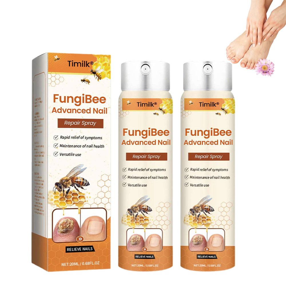 Acezozla Fungibee Advanced Nail Repair Spray, 2026 Upgrade Professional Fungibee Nail Spray, Bee Venom Nail Soothing Spray - nail Care Safely and Gently (2cps)