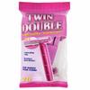 Twin Double Blade Disposable Razors for Women, Stainless Steel with Lubricating Strip, Pink, 10 Count view 1
