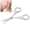 Ymiko Rounded Tip Stainless Nose Hair Scissors Stainless Steel Rounded Tip Scissors for Eyebrows, Nose, Moustache, Beard - Safe & Precise Trimming Tool (MJ-WB010) view 3