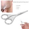 Ymiko Rounded Tip Stainless Nose Hair Scissors Stainless Steel Rounded Tip Scissors for Eyebrows, Nose, Moustache, Beard - Safe & Precise Trimming Tool (MJ-WB010) view 4