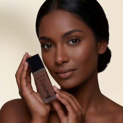 House of Que May True Matte Liquid Foundation, Medium Coverage, Long-Lasting for all Skin, Poreless Even Skin Tone, Reduces Dark Spots, Blended Soft Glam Foundation (QM10- Melanin Drip)