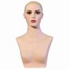 YWMJZEU Female Hairpiece Head Bust Minimalist Mannequin Head with Shoulders Smooth Surface view 1