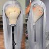 Silver Synthetic Lace Front Wig Glueless Natural Deep Part Lace Front Wigs view 2