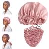 TWSURE 2 In 1 Wrap Cap Bonnet, Bounce Curl Bonnet with Reduce Frizz view 1