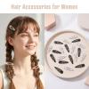 20 Pcs Polka Dot Hair Clips, Small Black White Polka Dot Snap Hair Clips view 3