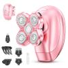 5-in-1 Electric Razors for Women, Portable Electric Shavers for Full Body, Waterproof Wet/Dry, Rechargeable Hair Remover for Lady Legs, Face, Underarms, Lips, Arms view 1