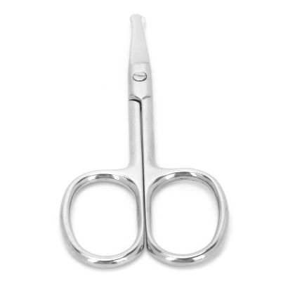 Chiyyak Nose Hair Scissors with Rounded Tip, Stainless Steel Cutting Tool for Precise Grooming (MJ-WB094)