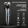 Mivrass Electric Shaver, IPX6 Waterproof Wet Dry Rechargeable Cordless Electric Razor for Men Portable Shaving Razor (Silver) view 4