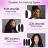 Human Crochet Hair for Black Women Deep Wave Invisible Miracle Knots Crochet Human Hair 14 Inch 120g Pre-Separated Feather Lightweight Reusable Crochet Hair Extensions Natural Black view 3