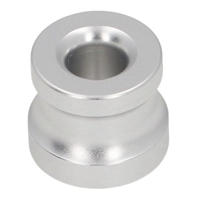 Chiyyak Zinc Alloy Holder, Exquisite Shaving Brush Stand for Organized Shaving Tools (Silver Circle)