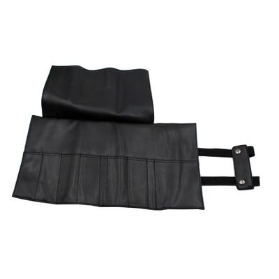 VILLCASE Black PU Scissor Bag for Barbers, Portable 6pcs Salon Storage