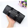 VILLCASE Black PU Scissor Bag for Barbers, Portable 6pcs Salon Storage view 4