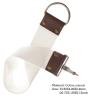ABOOFAN Canvas Sharpener Razor Cotton Canvas Strop with Dual Cowhide Straps for Final Sharpening and Smoothing after Honing, Featuring Handle and Hanging Ring for Decorative view 2