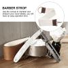 ABOOFAN Canvas Sharpener Razor Cotton Canvas Strop with Dual Cowhide Straps for Final Sharpening and Smoothing after Honing, Featuring Handle and Hanging Ring for Decorative view 3