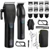 DAXXIN Hair Cutting Tool, 2PCS Hair Clippers for Men,Professional Hair Cutting Kit,Cordless Barber Clipper and T-Blade Beard Trimmer Set view 1
