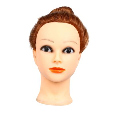 ROPCVAX Cosmetology Mannequin Synthetic Styling Practice Realistic Doll Braiding Updos Hairdressing Students Professionals